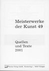 Buchcover Meisterwerke der Kunst / Quellen und Texte