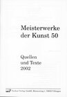Buchcover Meisterwerke der Kunst / Quellen und Texte 2002