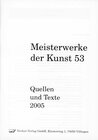 Buchcover Meisterwerke der Kunst / Quellen und Texte 2005