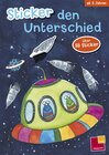 Buchcover Sticker den Unterschied. Raumschiff