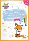 Buchcover Zeichnen für Kindergartenkinder. Schritt für Schritt. Tiere