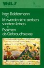 Buchcover Ich werde nicht sterben, sondern leben