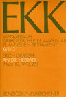 Buchcover An die Hebräer, EKK XVII/3