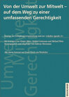 Buchcover Von der Umwelt zur Mitwelt - auf dem Weg zu einer umfassenden Gerechtigkeit