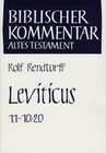 Buchcover Leviticus (1,1-10,20)