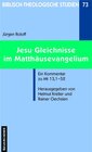 Buchcover Jesu Gleichnisse im Matthäusevangelium