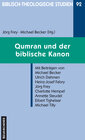 Buchcover Qumran und der biblische Kanon