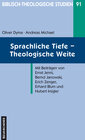 Buchcover Sprachliche Tiefe - Theologische Weite
