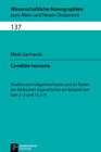 Buchcover Conditio humana