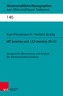 Buchcover MT-Jeremia und LXX-Jeremia 25-52