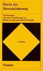 Buchcover Recht der Resozialisierung
