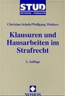 Buchcover Klausuren und Hausarbeiten im Strafrecht