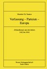 Buchcover Dimitris Th. Tsatsos. Verfassung - Parteien - Europa