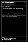 Buchcover Die Europäische Währung