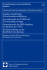 Buchcover Aspekte langfristiger Versicherungsverhältnisse - Auswirkungen des EURO auf Versicherungsverträge - Gesetzentwurf der SP
