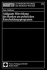 Buchcover Adäquate Mitwirkung der Banken am polnischen Entschuldungsprogramm