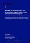 Buchcover Aspekte der Implementation von Umstrukturierungskonzepten in der psychiatrischen Versorgung