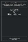 Buchcover Festschrift für Klaus Lüderssen