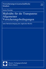 Buchcover Maßstäbe für die Transparenz Allgemeiner Versicherungsbedingungen