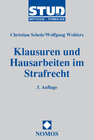 Buchcover Klausuren und Hausarbeiten im Strafrecht