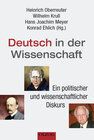 Buchcover Deutsch in der Wissenschaft
