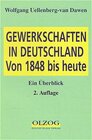 Buchcover Gewerkschaften in Deutschland von 1848 bis heute
