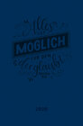 Buchcover Terminplaner in Lederoptik 2020 - "Alles ist möglich für den, der glaubt"