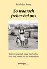Buchcover So woarsch freher bei ons Band 3