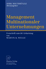 Buchcover Management Multinationaler Unternehmungen