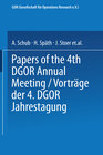 Buchcover Vorträge der Jahrestagung 1974 DGOR Papers of the Annual Meeting