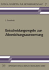 Buchcover Entscheidungsregeln zur Abweichungsauswertung