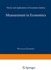 Buchcover Measurement in Economics