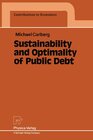 Buchcover Sustainability and Optimality of Public Debt