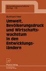 Buchcover Umwelt, Bevölkerungsdruck und Wirtschaftswachstum in den Entwicklungsländern