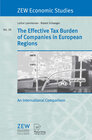 Buchcover The Effective Tax Burden of Companies in European Regions