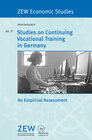 Buchcover Studies on Continuing Vocational Training in Germany