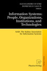 Buchcover Information Systems: People, Organizations, Institutions, and Technologies