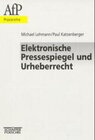 Buchcover Elektronische Pressespiegel und Urheberrecht