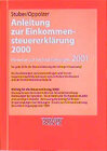 Buchcover Anleitung zur Einkommensteuererklärung 2000