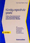 Buchcover Kündigungsschutzgesetz