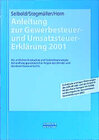 Buchcover Anleitung zur Gewerbesteuer- und Umsatzsteuererklärung 2001