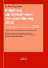 Buchcover Anleitung zur Einkommensteuererklärung 2002