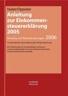 Buchcover Anleitung zur Einkommensteuererklärung 2005