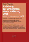 Buchcover Anleitung zur Einkommensteuererklärung 2006