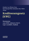 Buchcover Kreditwesengesetz (KWG)