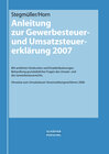 Buchcover Anleitung zur Gewerbesteuer- und Umsatzsteuererklärung 2007