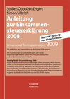 Buchcover Anleitung zur Einkommensteuererklärung 2008