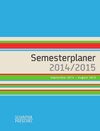 Buchcover Semesterplaner 2014/2015