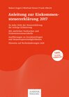 Buchcover Anleitung zur Einkommensteuererklärung 2017