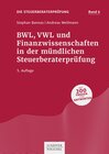 Buchcover BWL, VWL und Finanzwissenschaften in der mündlichen Steuerberaterprüfung
